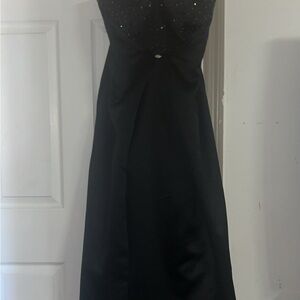 Cachet Black Strapless Cocktail Sundress